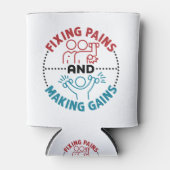 Fysieke therapistische fixeerpijnen en het maken v blikjeskoeler (Voorkant)