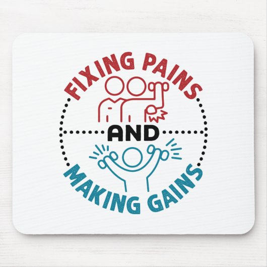 Fysieke therapistische fixeerpijnen en het maken v muismat (Voorkant)