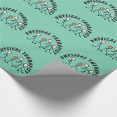 Fysieke Therapistische Gift Wrapping Paper Groen Cadeaupapier (Hoek)