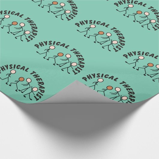 Fysieke Therapistische Gift Wrapping Paper Groen Cadeaupapier (Hoek)