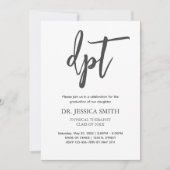 Fysieke Therapistische GraduPartij Eenvoudig Aankondiging (Voorkant)