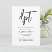 Fysieke Therapistische GraduPartij Eenvoudig Aankondiging (Staand voorkant)