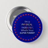 Fysieke Therapistische Humor Ronde Button 7,6 Cm (Voorkant /achterkant)