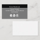 Fysieke Therapistische Medische Visitekaartjes (Voorkant / Achterkant)