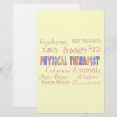 Fysieke Therapistische Terminologie Briefpapier (Voorkant / Achterkant)