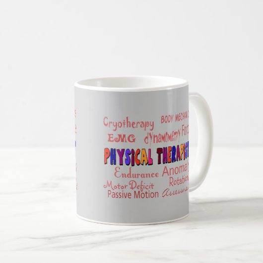 Fysieke Therapistische Terminologie - cadeaus Koffiemok (Voorkant rechts)