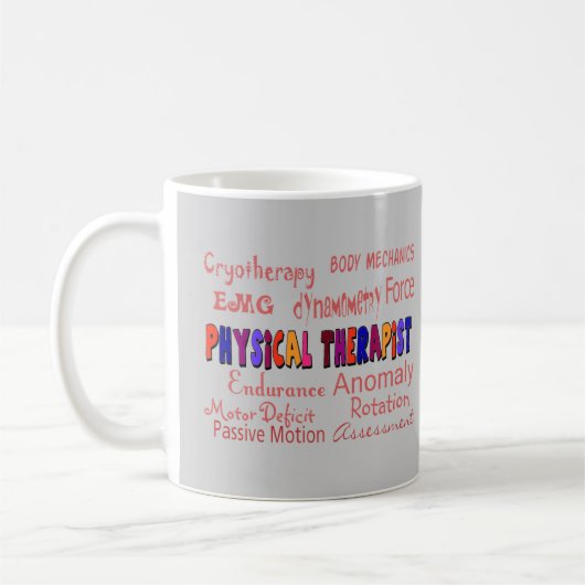 Fysieke Therapistische Terminologie - cadeaus Koffiemok (Links)