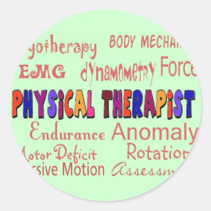 Fysieke Therapistische Terminologie - cadeaus Ronde Sticker