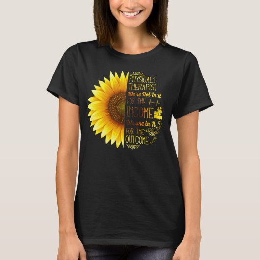 Fysieke Therapistische Therapie Assistant Sunflowe T-shirt (Voorkant)