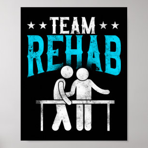 Fysieke Therapistische Therapie Assistent Team Reh Poster