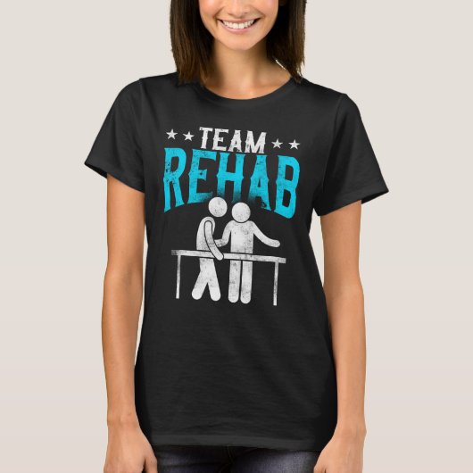 Fysieke Therapistische Therapie Assistent Team Reh T-shirt (Voorkant)