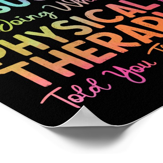 Fysieke Therapistische Therapiemanager Indien bij Poster (Hoek)