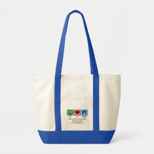 Fysieke Therapistische Vredesliefde PT Aangepast Tote Bag