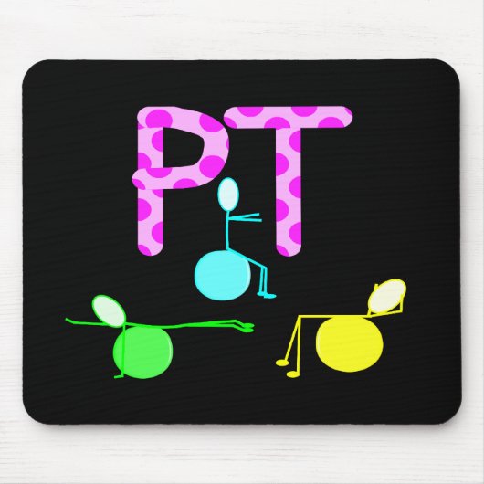 Fysieke therpist-cadeaus met unieke grafische kaar muismat (Voorkant)