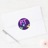 Fysieke therpist-cadeaus met unieke grafische kaar ronde sticker (Envelop)
