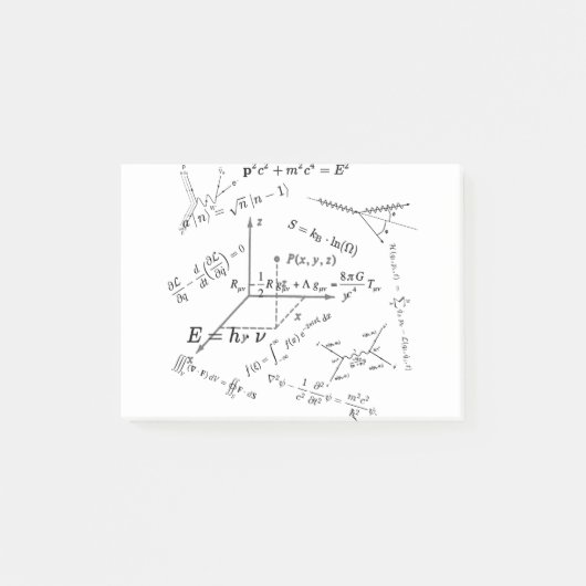 Fysieke vergelijkingen en formules post-it® notes (Voorkant)