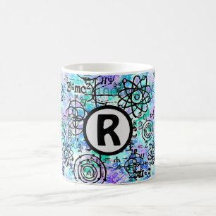 Fysieke vergelijkingen en Wiskunde Symbolen Nerd Koffiemok