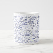 Fysieke vergelijkingen in blauwe pen // grote koffiekop (Voorkant)