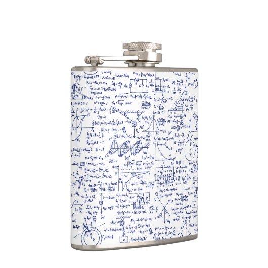 Fysieke vergelijkingen in blauwe pen // heupfles (Rechts)