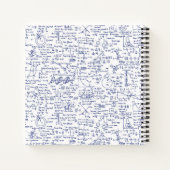 Fysieke vergelijkingen in blauwe pen // notitieboek (Achterkant)