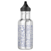 Fysieke vergelijkingen in blauwe pen // waterfles  (Rechts)