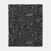Fysieke vergelijkingen op zwart // fleece deken (Voorkant)