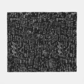 Fysieke vergelijkingen op zwart // fleece deken (Voorkant (Horizontaal))