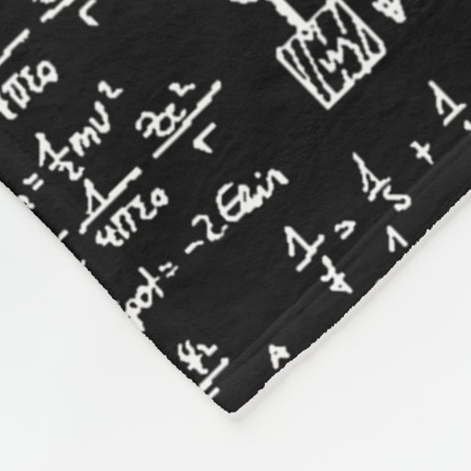 Fysieke vergelijkingen op zwart // fleece deken (Hoek)