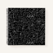 Fysieke vergelijkingen op zwart // notitieboek (Voorkant)