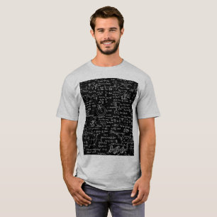 Fysieke vergelijkingen op zwart // t-shirt