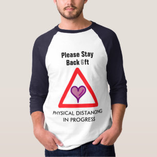 Fysieke vervorming met liefde t-shirt