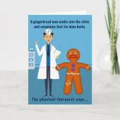 Fysieke vrouw Therapist Funny Birthday Design 2 Kaart (Voorkant)