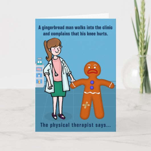 Fysieke vrouw Therapist Funny Birthday Design 4 Kaart (Voorkant)