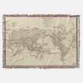 Fysieke wereldkaart deken (Voorkant)