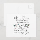 Fysieke Wiskunde Formule Leerleraar Moleculen Briefkaart (Voorkant / Achterkant)