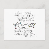 Fysieke Wiskunde Formule Leerleraar Moleculen Briefkaart (Voorkant)