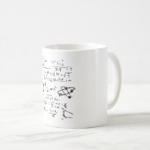 Fysieke Wiskunde Formule Leerleraar Moleculen Koffiemok (Voorkant rechts)