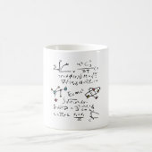 Fysieke Wiskunde Formule Leerleraar Moleculen Koffiemok (Center)