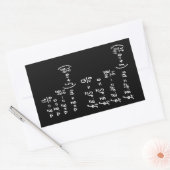 Fysieke Wiskunde Formule Studenten Leerleraar Uitn Rechthoekige Sticker (Envelop)