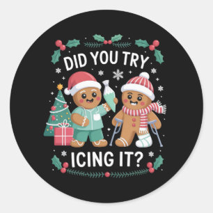 Fysio Fysiotherapie Heb je het geprobeerd te koele Ronde Sticker
