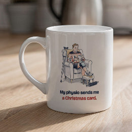 Fysio Kerstkaart Grappige Geblesseerde Hardloper M Koffiemok