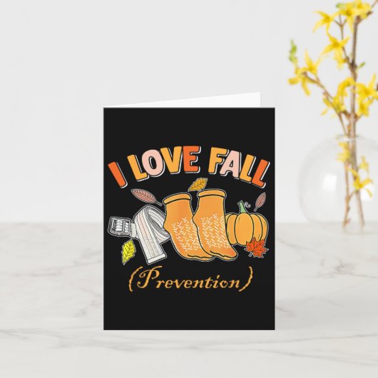 Fysio Verpleegkundige Val Ik Hou Van Valpreventie  Kaart (Gele Bloem)