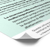 Fysiologisch Baby Care Poster (Italiaans) (Hoek)