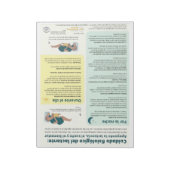 Fysiologische Baby Care Scheur-weg (Spaans) Notitieblok (Linkerzijde)