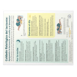 Fysiologische Baby Care Scheur-weg (Spaans) Notitieblok