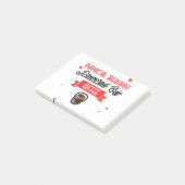 Fysiotherapeut aangedreven door koffie post-it® notes (Schuin)