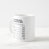 Fysiotherapeut bepaalde beweging arts koffiemok (Voorkant links)