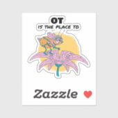 Fysiotherapeut, Beroepstherapie, Bijenliefhebber Sticker (Vel)