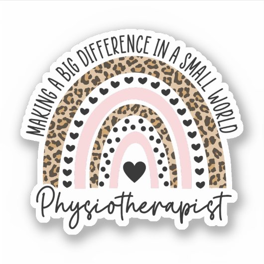 Fysiotherapeut Fysiotherapeut Therapie PT Gift Sticker (Voorkant)