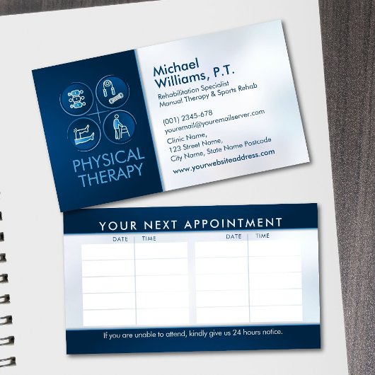 Fysiotherapeut - Fysiotherapie Visitekaartje